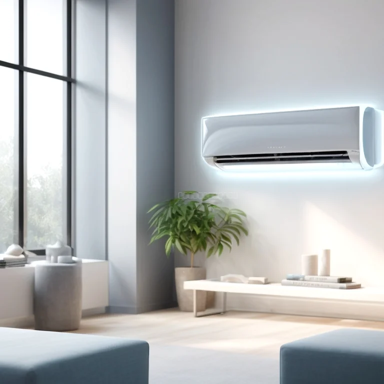 AI Klimagerät von Climvexa in modernem Wohnraum